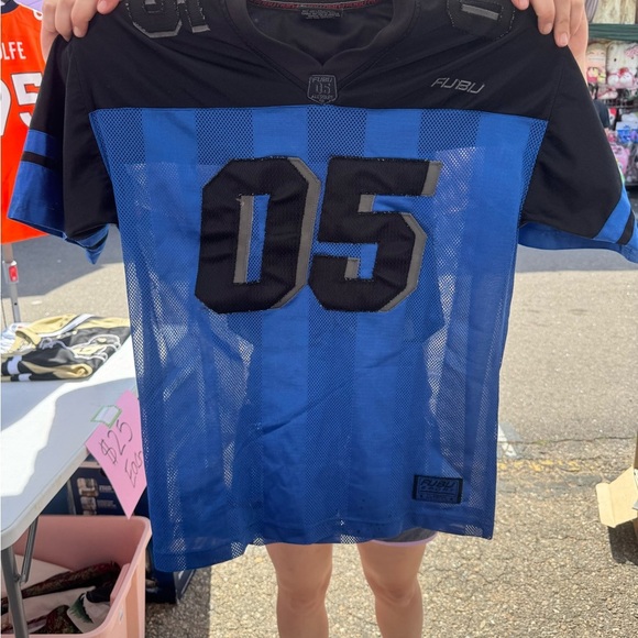 FUBU Black and Blue Sports Jersey - Picture 1 of 4